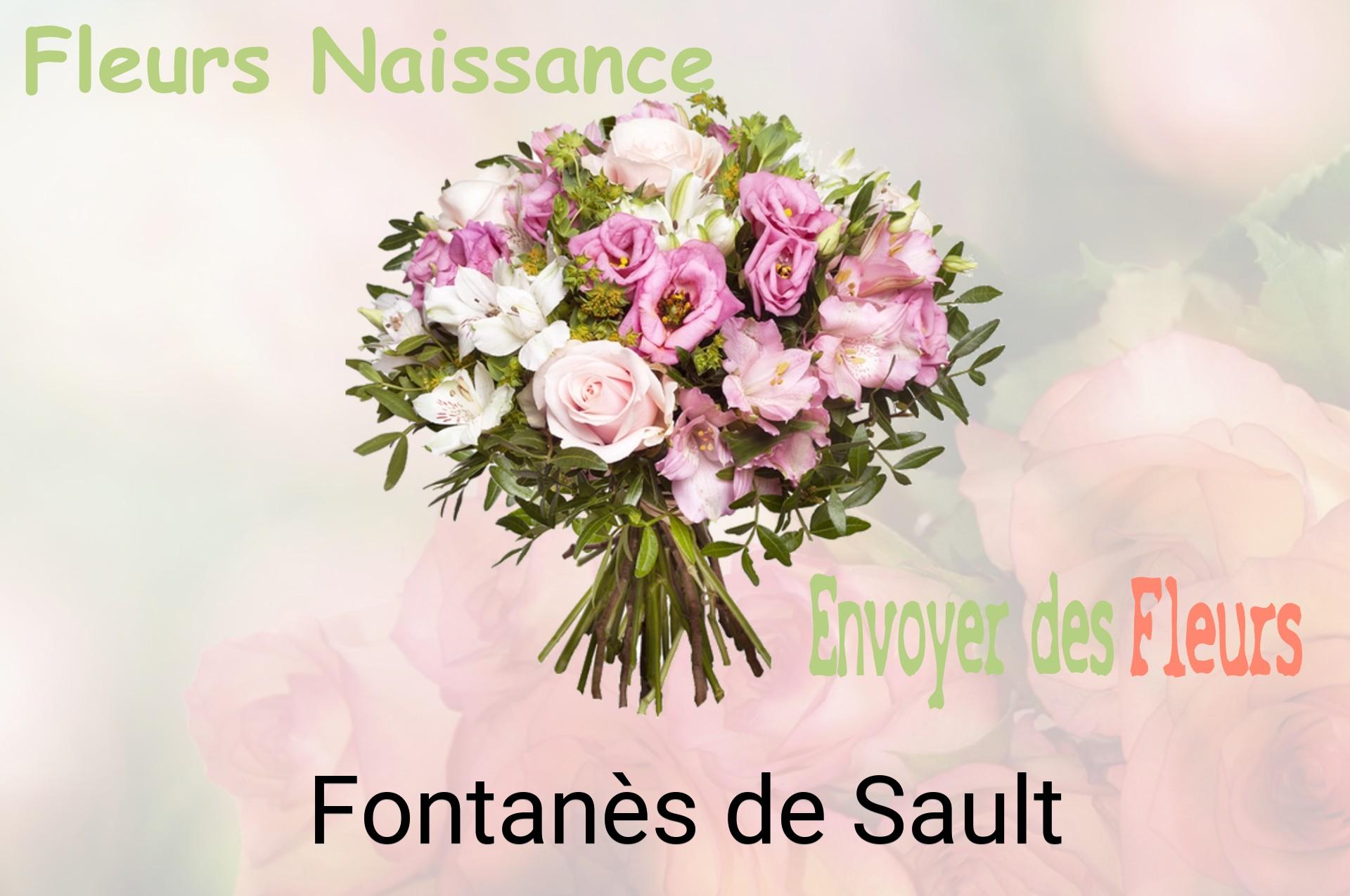 Bouquet de fleurs de naissance livré à Fontanès-de-Sault